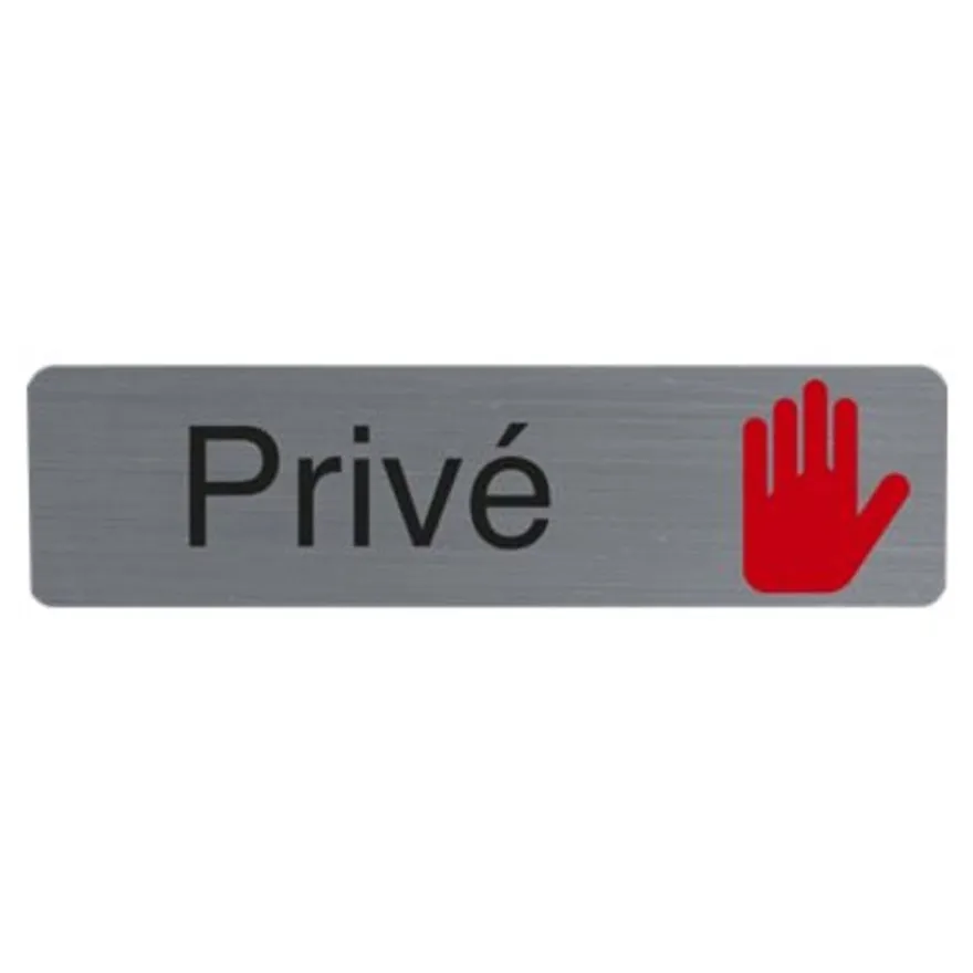 Exacompta - Plaque adhésive - 16,5 x 4,4 cm - Privé