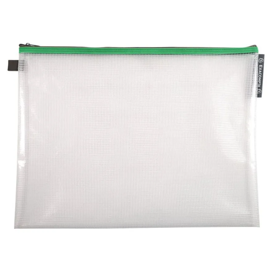 Exacompta - Pochette à fermeture éclair en plastique souple - A3 - disponible dans différentes couleurs
