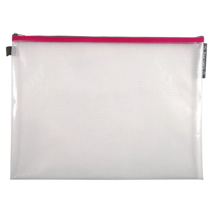 Exacompta - Pochette à fermeture éclair en plastique souple - A3 - disponible dans différentes couleurs