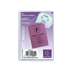 Exacompta - Pochette de protection - 73 x 107 mm - permis de conduire