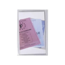 Exacompta - Pochette de protection - 88 x 138 mm - translucide incolore