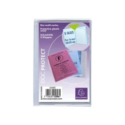 Exacompta - Pochette de protection - 88 x 138 mm - translucide incolore