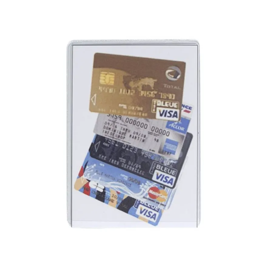 Exacompta - Pochette de protection - 65 x 95 mm - translucide incolore