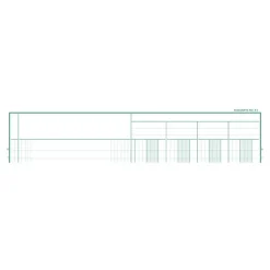 Exacompta - Registre 4 colonnes sur 1 page - 32 x 25 cm - 200 pages
