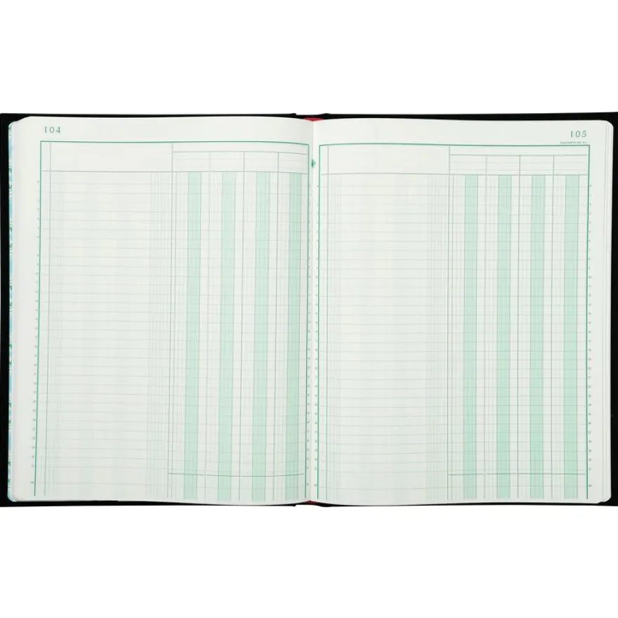 Exacompta - Registre 4 colonnes sur 1 page - 32 x 25 cm - 200 pages