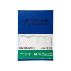 Exacompta - Registre brouillard journalier - 27 x 19 cm