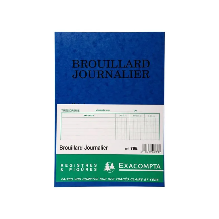 Exacompta - Registre brouillard journalier - 27 x 19 cm