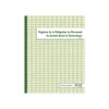 Exacompta - Registre de la délégation du personnel du CSE - 32 x 24 cm