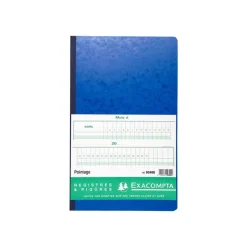Exacompta - Registre de pointage - 40 x 24 cm - 80 pages