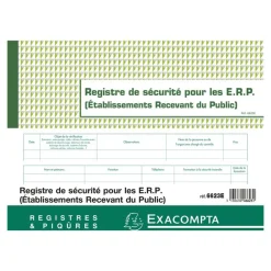 Exacompta - Registre de sécurité ERP - 32 pages - 24 x 32 cm