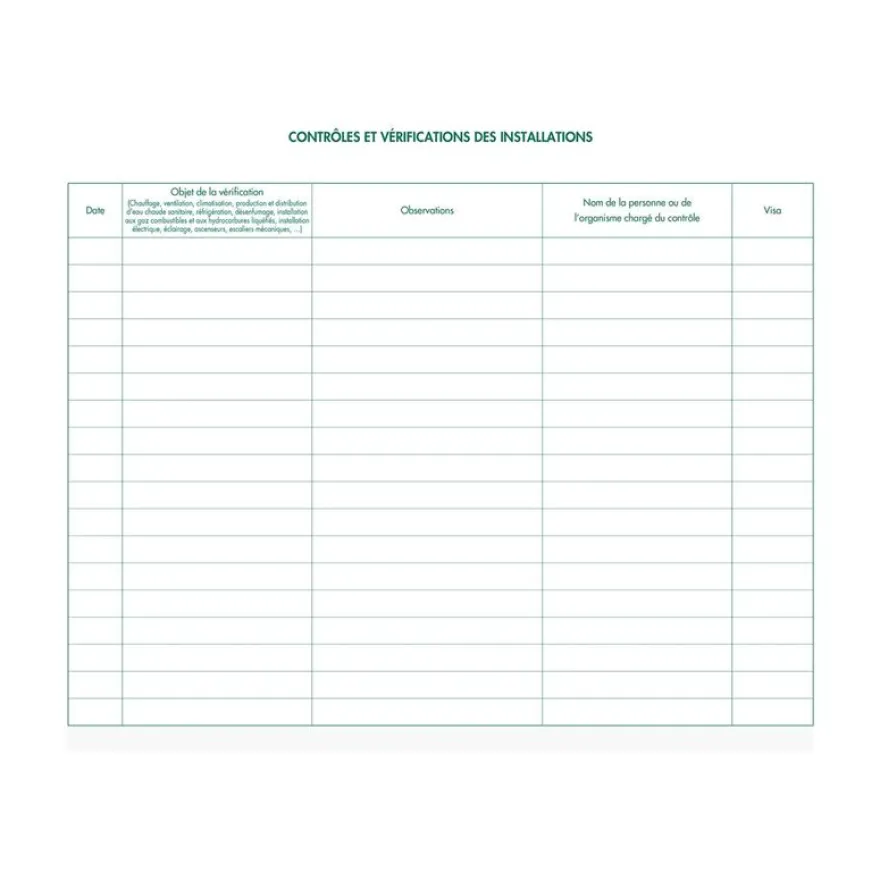 Exacompta - Registre de sécurité ERP - 32 pages - 24 x 32 cm