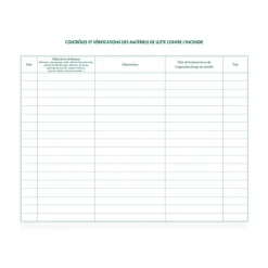 Exacompta - Registre de sécurité ERP - 32 pages - 24 x 32 cm