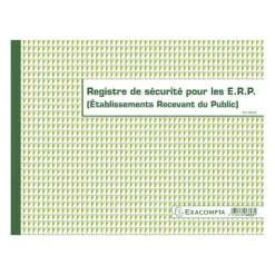 Exacompta - Registre de sécurité ERP - 32 pages - 24 x 32 cm
