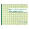 Exacompta - Registre des alertes de santé publique et de l'environnement - A4