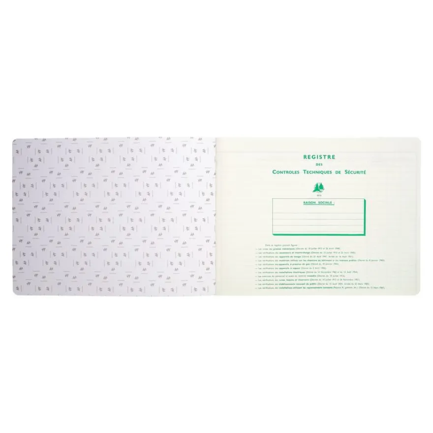Exacompta - Registre des contrôles de santé et de sécurité au travail - 24 x 32 cm