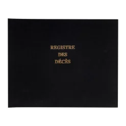 Exacompta - Registre des décès pour les hôpitaux, établissements sociaux - 24 x 32 cm