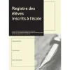 Exacompta - Registre des élèves inscrits à l'école - 5 fiches annuelles - A4