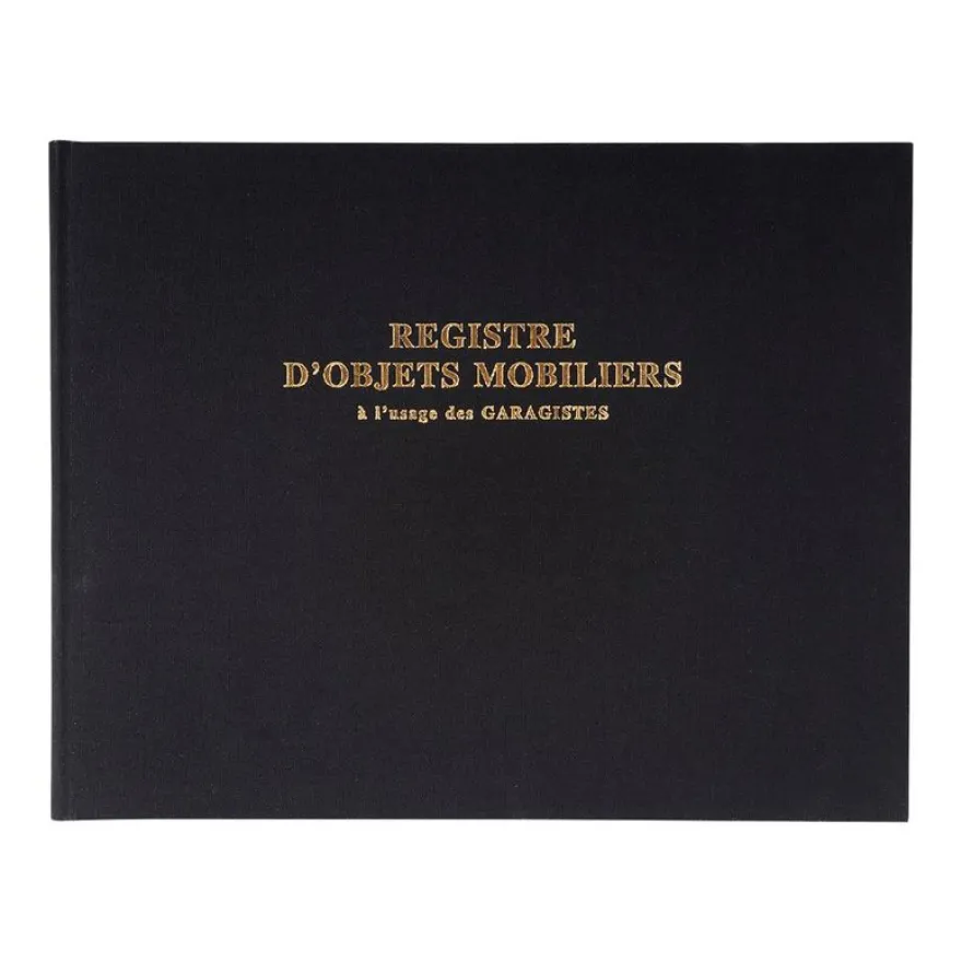 Exacompta - Registre des objets mobiliers pour les garages - 32 x 24 cm