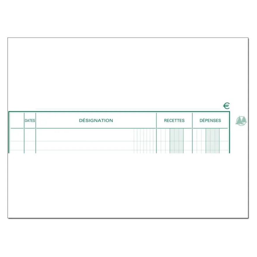 Exacompta - Registre des recettes/dépenses - 21 x 19 cm - 80 pages