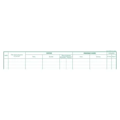 Exacompta - Registre des visites - 25 x 32 cm - 80 pages