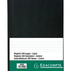Exacompta - Registre ligné folioté - 29,7 x 21 cm - 200 pages