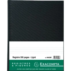 Exacompta - Registre ligné folioté - 32 x 25 cm - 300 pages