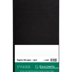 Exacompta - Registre ligné folioté - 36 x 22,5 cm - 200 pages