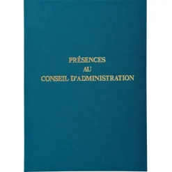 Exacompta - Registre Présences au conseil d'administration - 29,7 x 21 cm - 100 pages