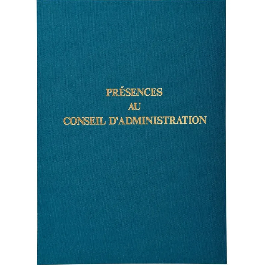 Exacompta - Registre Présences au conseil d'administration - 29,7 x 21 cm - 100 pages