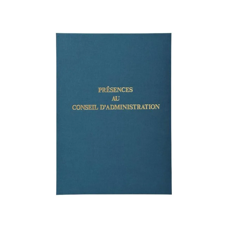 Exacompta - Registre Présences au conseil d'administration - 29,7 x 21 cm - 100 pages