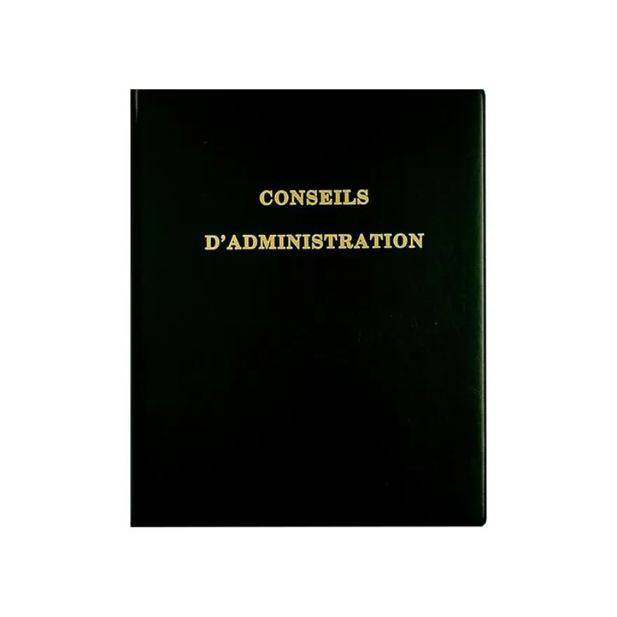 Exacompta - Reliure Délibérations des conseils d'administration - 4 anneaux