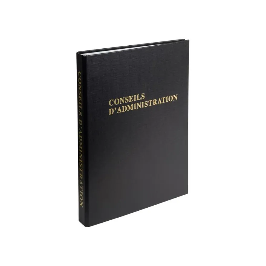 Exacompta - Reliure Délibérations des conseils d'administration - 4 anneaux