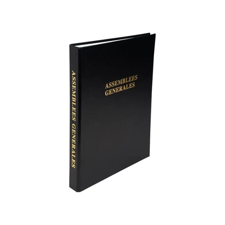 Exacompta - Reliure Délibérations des assemblées générales 4 anneaux