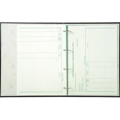 Exacompta - Reliure registre Mouvement de titres - 32 x 24 cm - 4 anneaux avec recharge de 100 feuillets