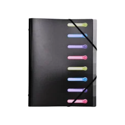 Exacompta - Trieur polypro 8 positions - noir
