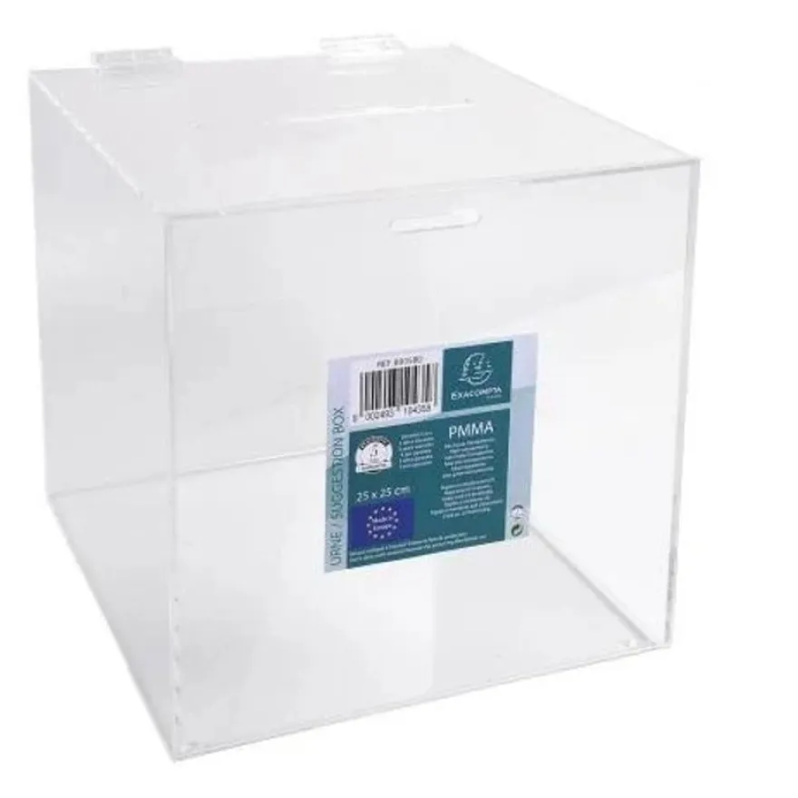 Exacompta - Urne transparente avec couvercle - 21 cm