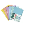 Exacompta Aquarel - 6 Chemises à rabats - A4 - couleurs assorties