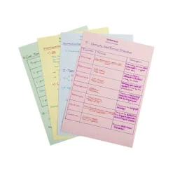Exacompta Aquarel - Chemise à rabats + 25 fiches bristol A5 (4 couleurs assorties)