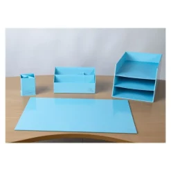 Exacompta Aquarel - Sous-main en carton - bleu pastel