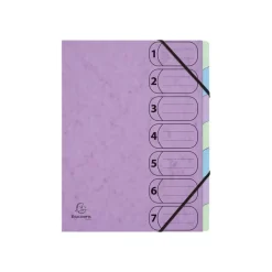 Exacompta Aquarel Harmonika - Trieur 7 positions - disponible dans différentes couleurs
