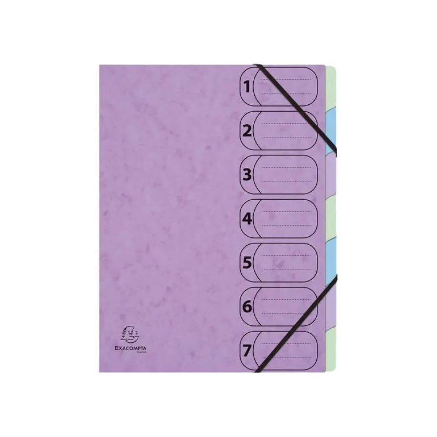 Exacompta Aquarel Harmonika - Trieur 7 positions - disponible dans différentes couleurs
