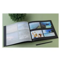 Exacompta Aramy - Album photos 37 x 29 cm - 40 pages - noir/or