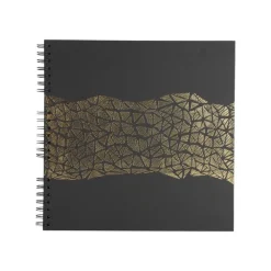 Exacompta Aramy - Album photos 32 x 32 cm - 60 pages - noir/or