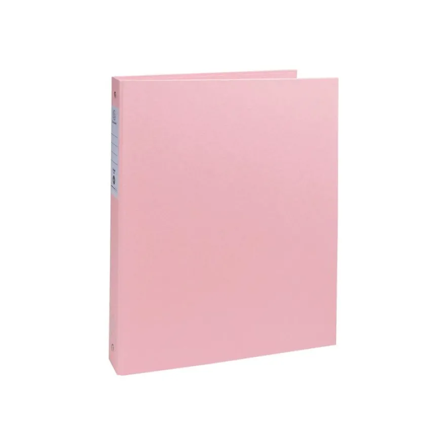 Exacompta AutentiK - Classeur à anneaux - largeur de dos : 40 mm - pour A4 (210 x 297 mm) - capacité : 275 feuilles - bleu gris, rose bonbon, vert sauge