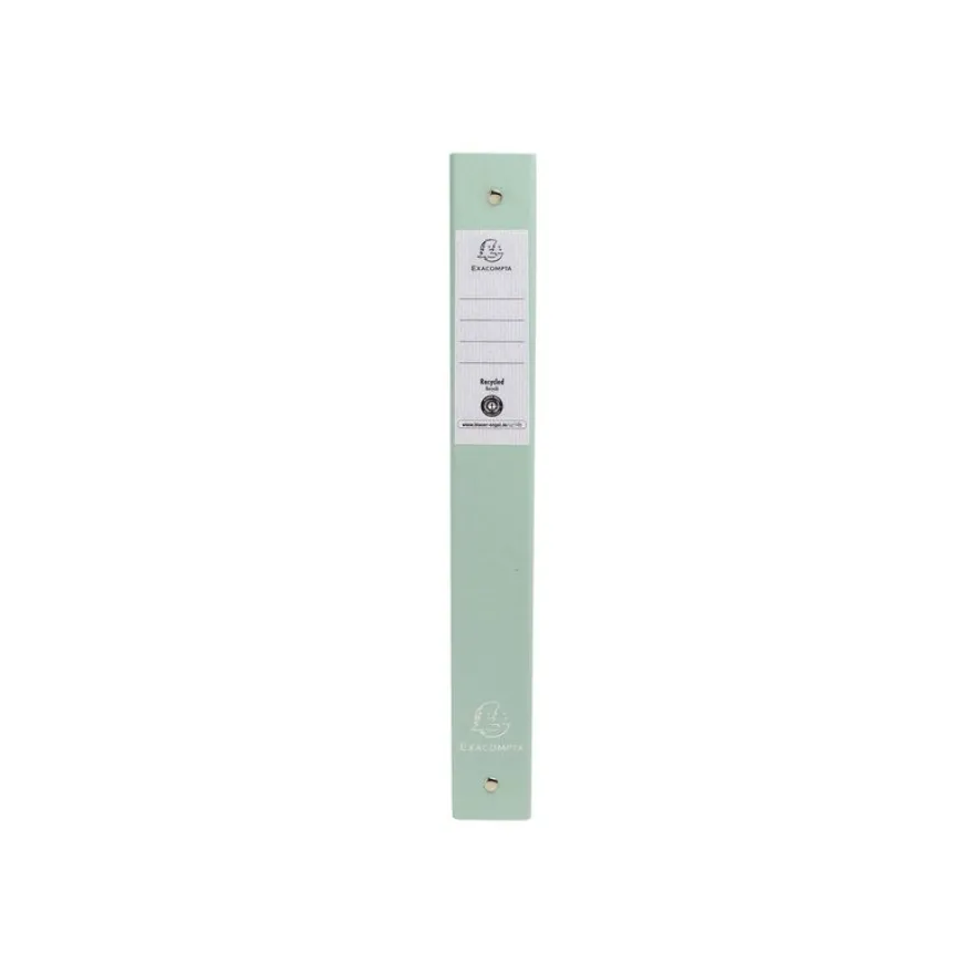 Exacompta AutentiK - Classeur à anneaux - largeur de dos : 40 mm - pour A4 (210 x 297 mm) - capacité : 275 feuilles - bleu gris, rose bonbon, vert sauge