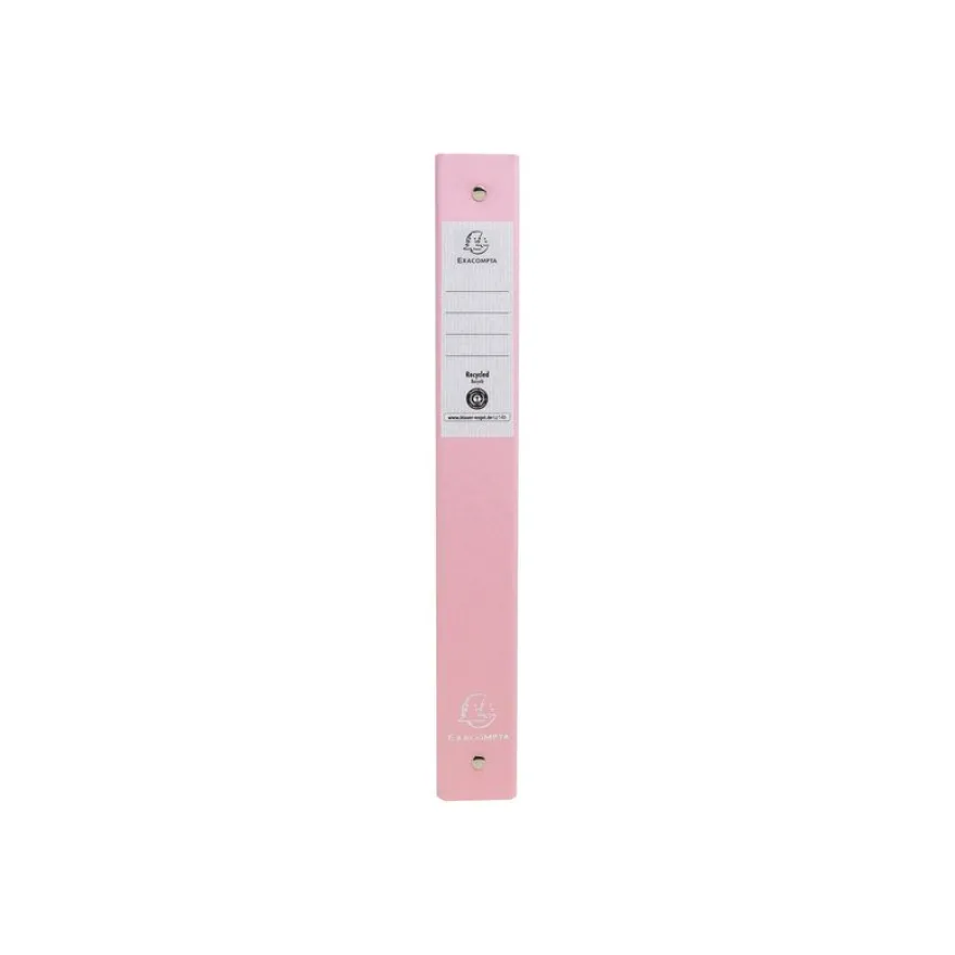 Exacompta AutentiK - Classeur à anneaux - largeur de dos : 40 mm - pour A4 (210 x 297 mm) - capacité : 275 feuilles - bleu gris, rose bonbon, vert sauge