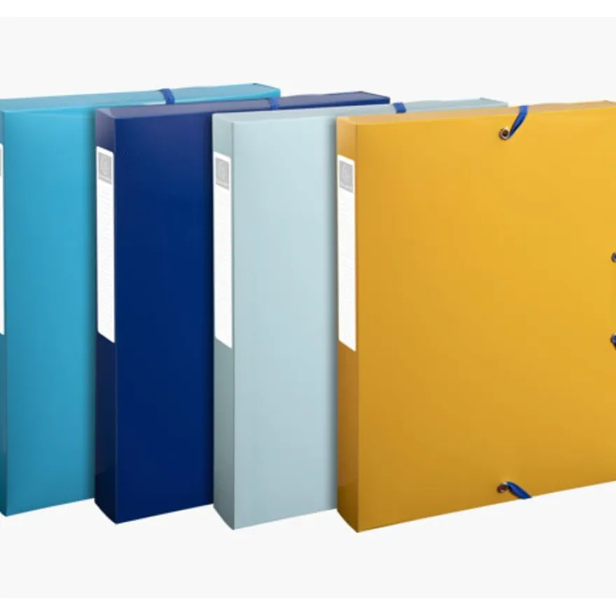 Exacompta BeeBlue - Boîte de classement en plastique recyclé - dos 40 mm - disponible dans différentes couleurs