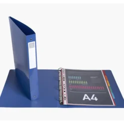 Exacompta BeeBlue - Classeur souple 4 anneaux - Dos 40 mm - A4 maxi - pour 275 feuilles - disponible dans différentes couleurs