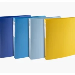 Exacompta BeeBlue - Classeur souple 4 anneaux - Dos 40 mm - A4 maxi - pour 275 feuilles - disponible dans différentes couleurs