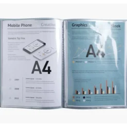 Exacompta BeeBlue - Porte vues - 80 vues - A4 - disponible dans différentes couleurs